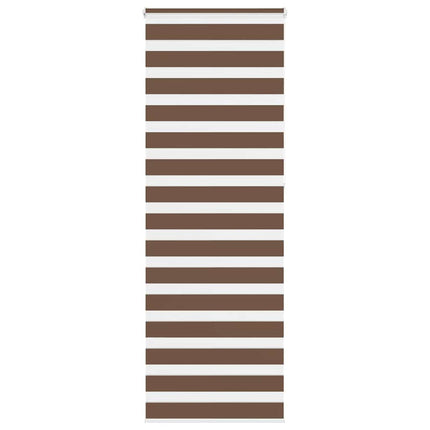 Rullgardin zebra brun 75x230 cm tyg bredd 70,9 cm polyester