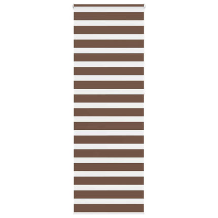 Rullgardin zebra brun 80x230 cm tyg bredd 75,9 cm polyester