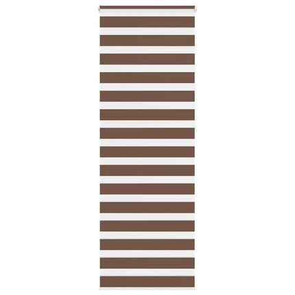 Rullgardin zebra brun 90x230 cm tyg bredd 85,9 cm polyester