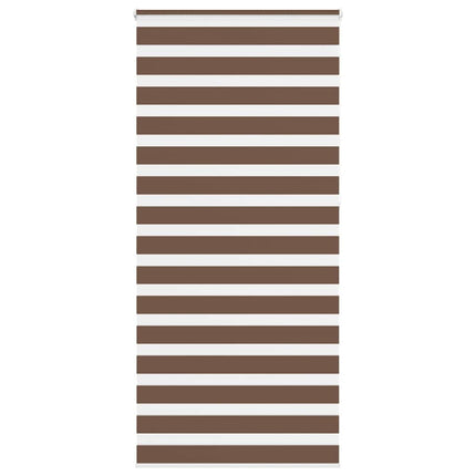 Rullgardin zebra brun 105x230 cm tyg bredd 100,9 cm polyester