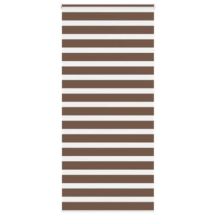 Rullgardin zebra brun 115x230 cm tyg bredd 110,9 cm polyester