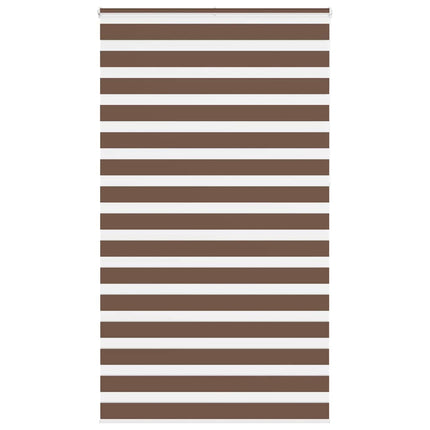 Rullgardin zebra brun 120x230 cm tyg bredd 115,9 cm polyester