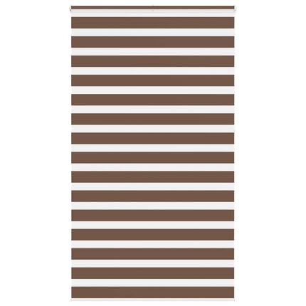 Rullgardin zebra brun 130x230 cm tyg bredd 125,9 cm polyester