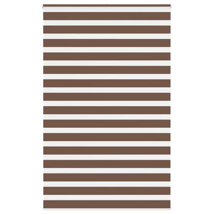 Rullgardin zebra brun 140x230 cm tyg bredd 135,9 cm polyester