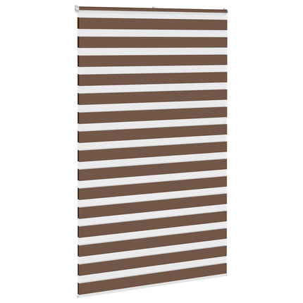 Rullgardin zebra brun 140x230 cm tyg bredd 135,9 cm polyester