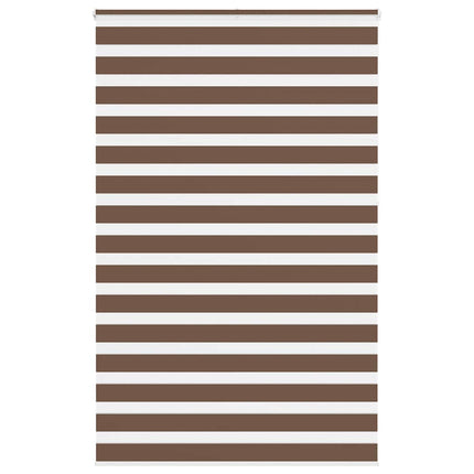 Rullgardin zebra brun 145x230 cm tyg bredd 140,9 cm polyester
