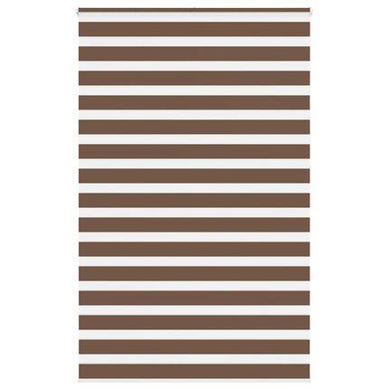 Rullgardin zebra brun 150x230 cm tyg bredd 145,9 cm polyester