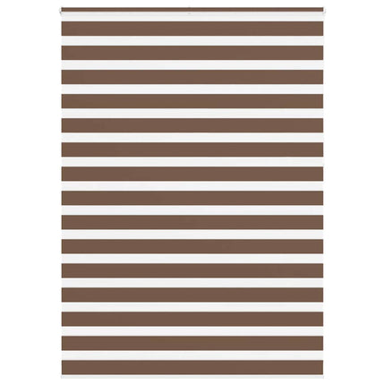 Rullgardin zebra brun 155x230 cm tyg bredd 150,9 cm polyester