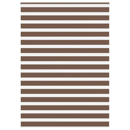 Rullgardin zebra brun 165x230 cm tyg bredd 160,9 cm polyester