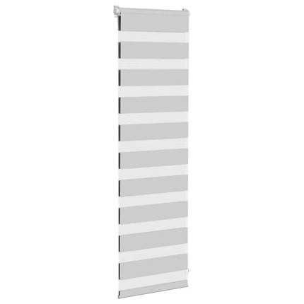Rullgardin zebra ljusgrå 50x100 cm tyg bredd 45,9 cm polyester