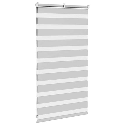 Rullgardin zebra ljusgrå 75x100 cm tyg bredd 70,9 cm polyester