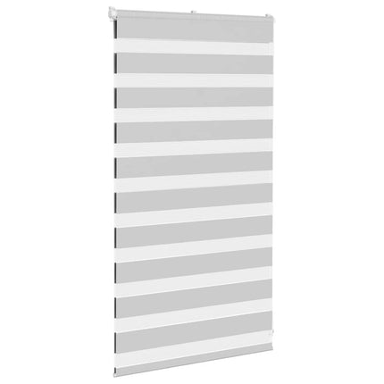 Rullgardin zebra ljusgrå 85x100 cm tyg bredd 80,9 cm polyester