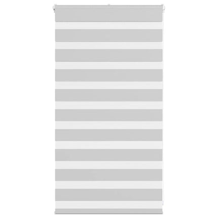 Rullgardin zebra ljusgrå 90x100 cm tyg bredd 85,9 cm polyester
