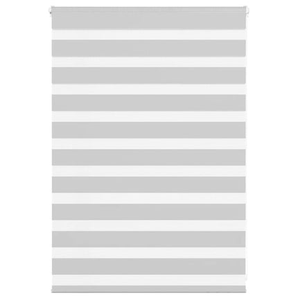 Rullgardin zebra ljusgrå 95x100 cm tyg bredd 90,9 cm polyester