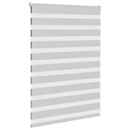 Rullgardin zebra ljusgrå 105x100 cm tyg bredd 100,9cm polyester
