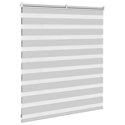 Rullgardin zebra ljusgrå 125x100 cm tyg bredd 120,9cm polyester