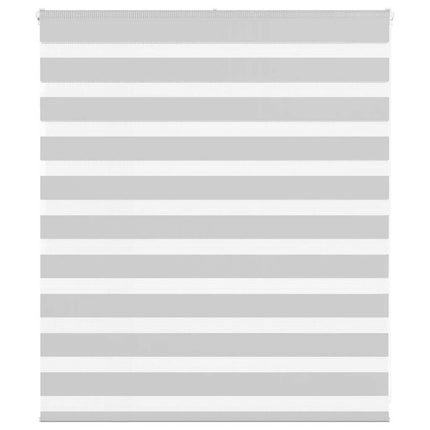 Rullgardin zebra ljusgrå 130x100 cm tyg bredd 125,9cm polyester