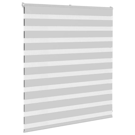 Rullgardin zebra ljusgrå 130x100 cm tyg bredd 125,9cm polyester