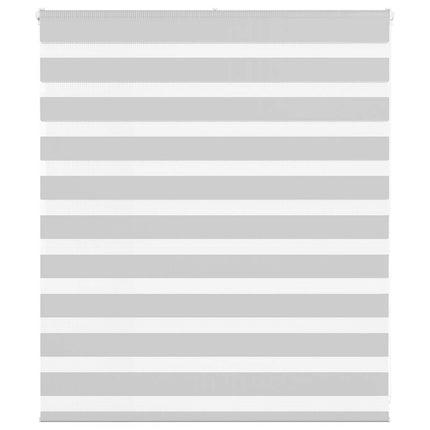 Rullgardin zebra ljusgrå 135x100 cm tyg bredd 130,9cm polyester