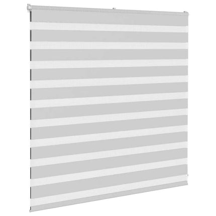 Rullgardin zebra ljusgrå 140x100 cm tyg bredd 135,9cm polyester