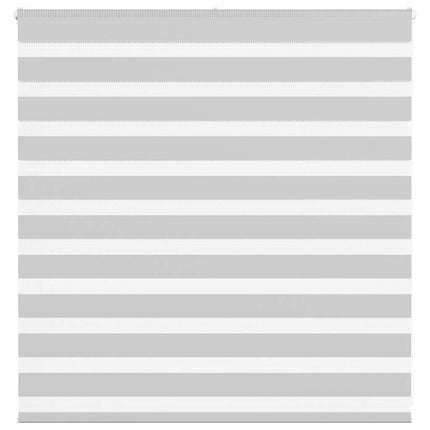 Rullgardin zebra ljusgrå 145x100 cm tyg bredd 140,9cm polyester