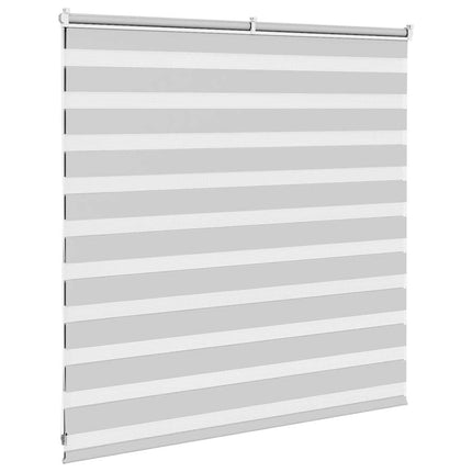 Rullgardin zebra ljusgrå 145x100 cm tyg bredd 140,9cm polyester