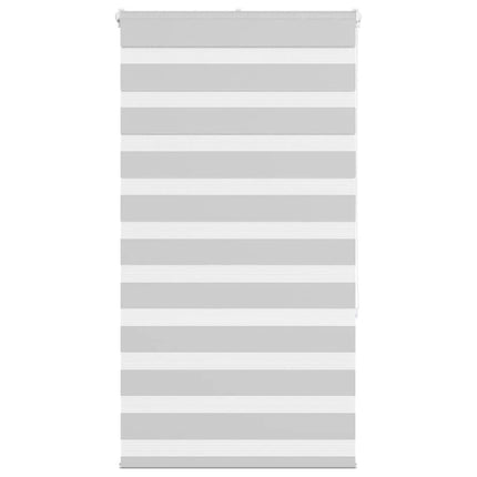 Rullgardin zebra ljusgrå 70x150 cm tyg bredd 65,9 cm polyester