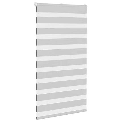 Rullgardin zebra ljusgrå 80x150 cm tyg bredd 75,9 cm polyester