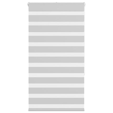 Rullgardin zebra ljusgrå 85x150 cm tyg bredd 80,9 cm polyester