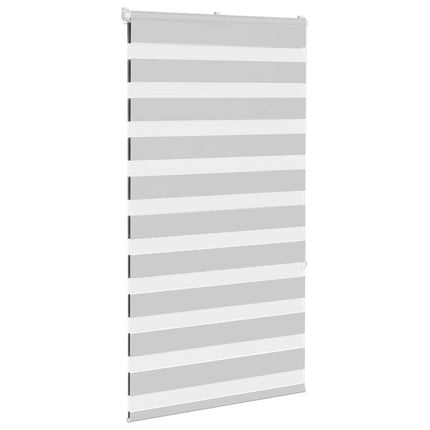 Rullgardin zebra ljusgrå 85x150 cm tyg bredd 80,9 cm polyester
