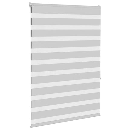 Rullgardin zebra ljusgrå 95x150 cm tyg bredd 90,9 cm polyester