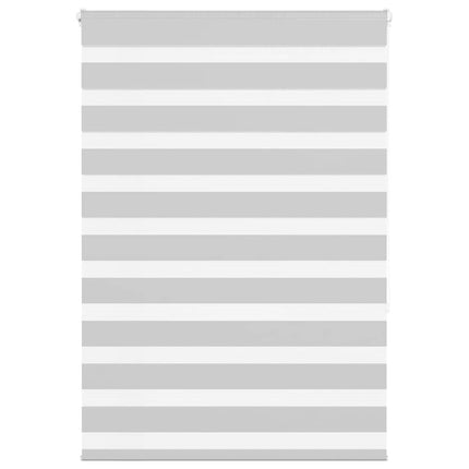 Rullgardin zebra ljusgrå 110x150 cm tyg bredd 105,9cm polyester