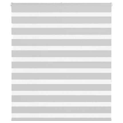 Rullgardin zebra ljusgrå 130x150 cm tyg bredd 125,9cm polyester