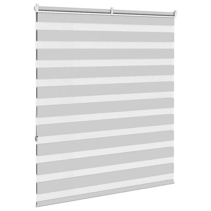 Rullgardin zebra ljusgrå 130x150 cm tyg bredd 125,9cm polyester