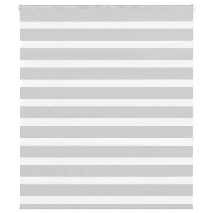 Rullgardin zebra ljusgrå 135x150 cm tyg bredd 130,9cm polyester
