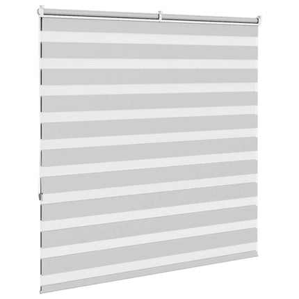 Rullgardin zebra ljusgrå 140x150 cm tyg bredd 135,9cm polyester