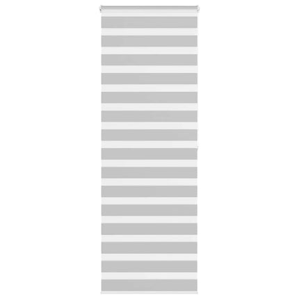Rullgardin zebra ljusgrå 70x200 cm tyg bredd 65,9 cm polyester
