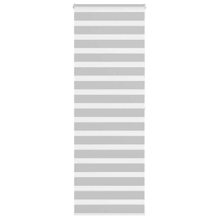 Rullgardin zebra ljusgrå 75x200 cm tyg bredd 70,9 cm polyester