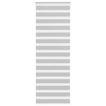Rullgardin zebra ljusgrå 90x200 cm tyg bredd 85,9 cm polyester