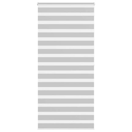 Rullgardin zebra ljusgrå 105x200 cm tyg bredd 100,9cm polyester