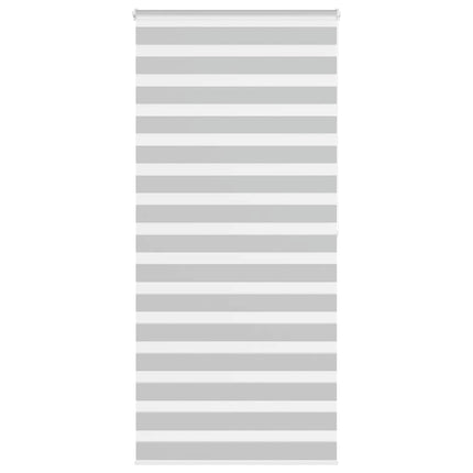 Rullgardin zebra ljusgrå 110x200 cm tyg bredd 105,9cm polyester