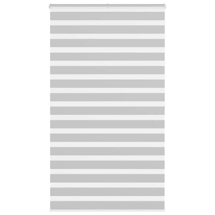 Rullgardin zebra ljusgrå 130x200 cm tyg bredd 125,9cm polyester