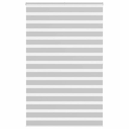 Rullgardin zebra ljusgrå 140x200 cm tyg bredd 135,9cm polyester