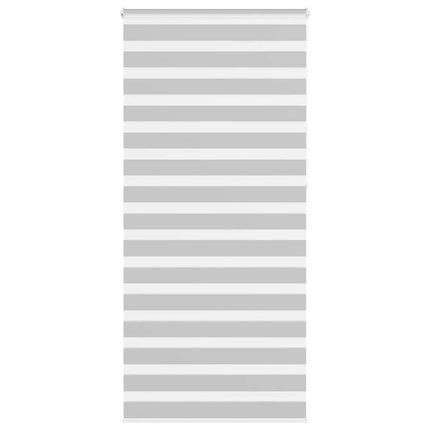 Rullgardin zebra ljusgrå 95x230 cm tyg bredd 90,9 cm polyester
