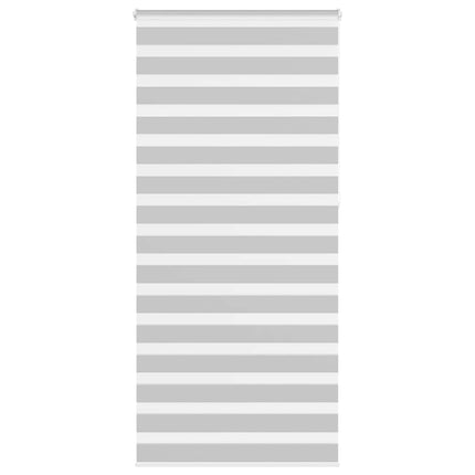 Rullgardin zebra ljusgrå 110x230 cm tyg bredd 105,9cm polyester