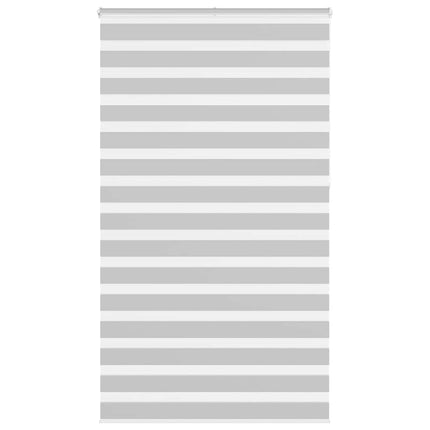 Rullgardin zebra ljusgrå 130x230 cm tyg bredd 125,9cm polyester