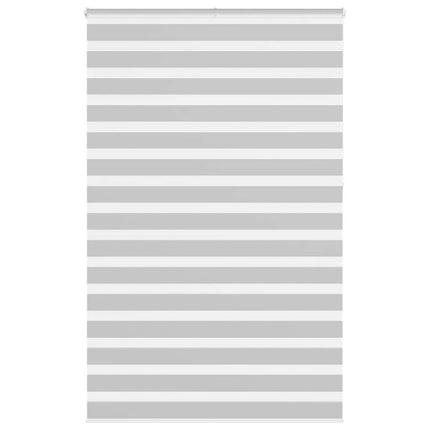 Rullgardin zebra ljusgrå 145x230 cm tyg bredd 140,9cm polyester