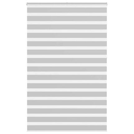 Rullgardin zebra ljusgrå 150x230 cm tyg bredd 145,9cm polyester