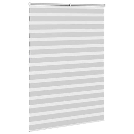 Rullgardin zebra ljusgrå 155x230 cm tyg bredd 150,9cm polyester