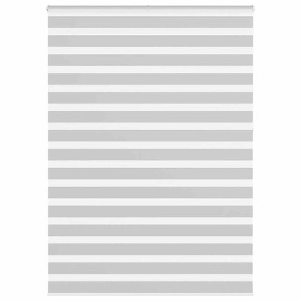 Rullgardin zebra ljusgrå 165x230 cm tyg bredd 160,9cm polyester